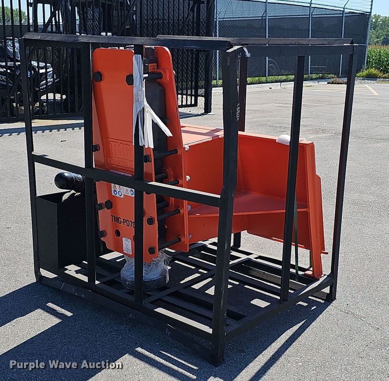 image for item DS4672 2024 TMG Industrial TMG-PD700S skid steer post driver