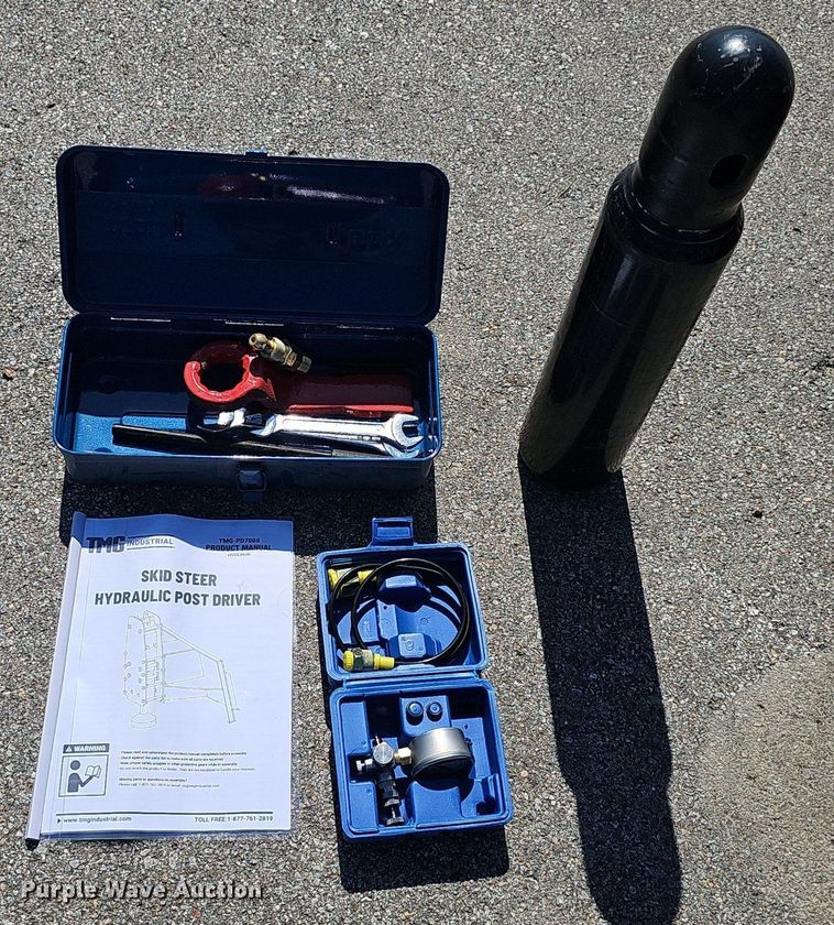 image for item DS4672 2024 TMG Industrial TMG-PD700S skid steer post driver