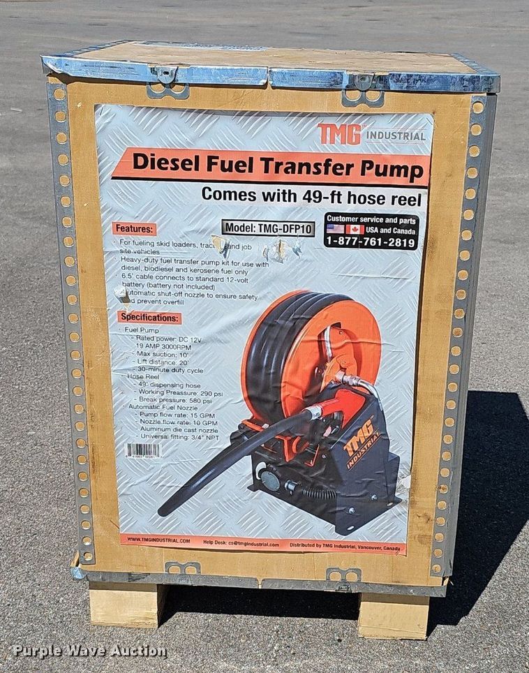 image for item DS4675 TMG Industrial TMG-DFP10 diesel fuel transfer pump