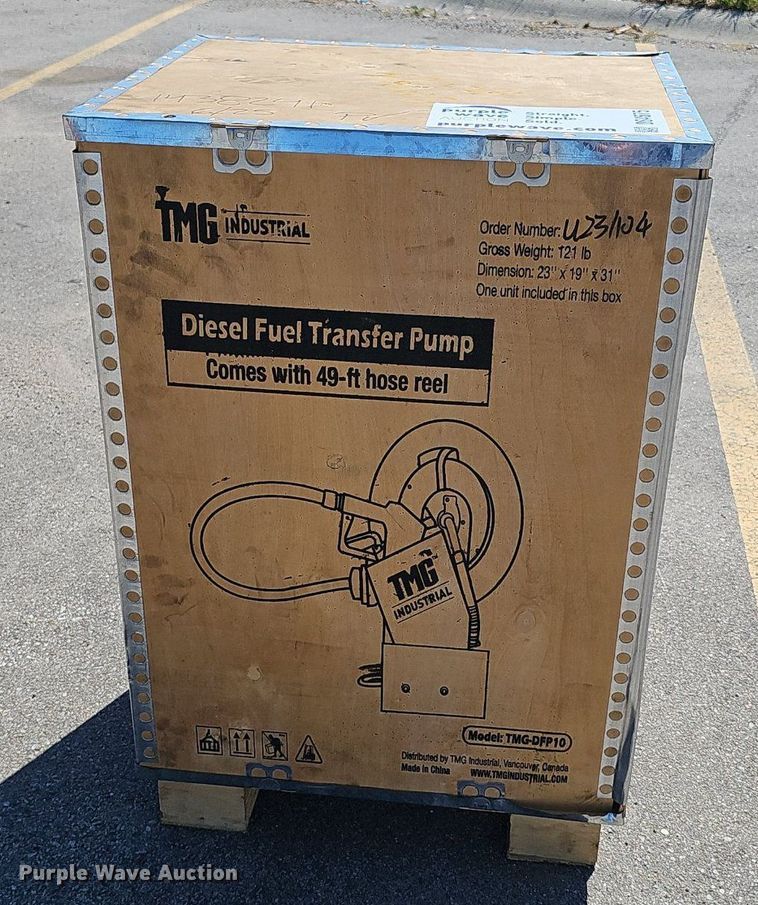 image for item DS4675 TMG Industrial TMG-DFP10 diesel fuel transfer pump