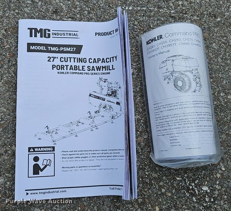 image for item DS4684 2024 TMG Industrial TMG-PSM27 sawmill