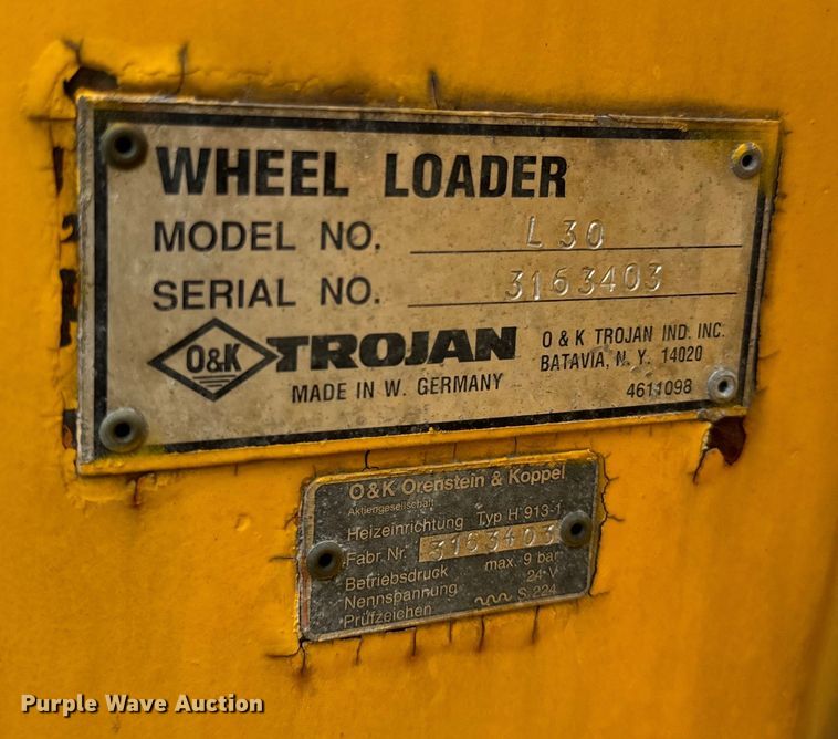 image for item DV5842 Trojan  L30 wheel loader