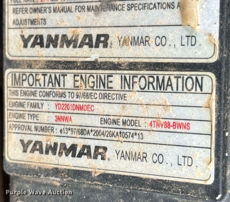 image for item DX0952 2008 Wacker Neuson 3503 mini excavator