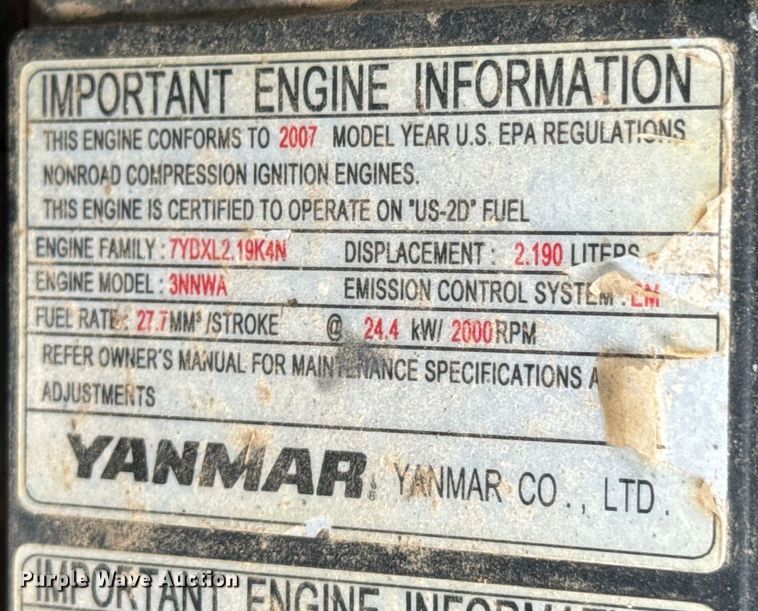 image for item DX0952 2008 Wacker Neuson 3503 mini excavator