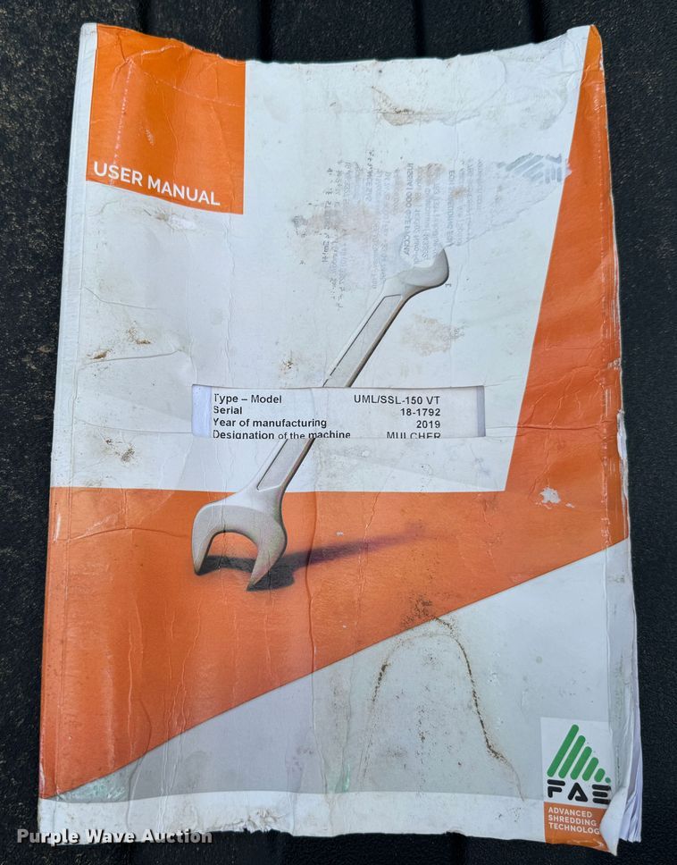 image for item DX0970 2019 FAE UML/SSL-150VT skid steer mulcher