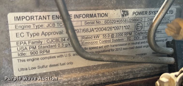 image for item DX0973 2013 JCB 926 forklift