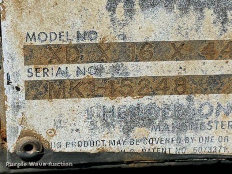 image for item DX0993 Henderson XDX16X44 dump bed