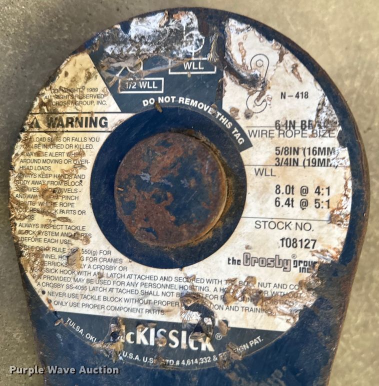 image for item DX3469 Rigging equipment 