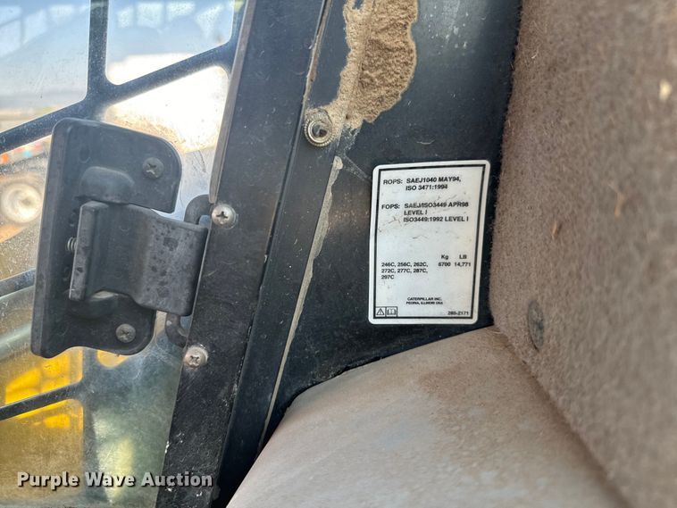 image for item DX3519 2009 Caterpillar 262C skid steer loader