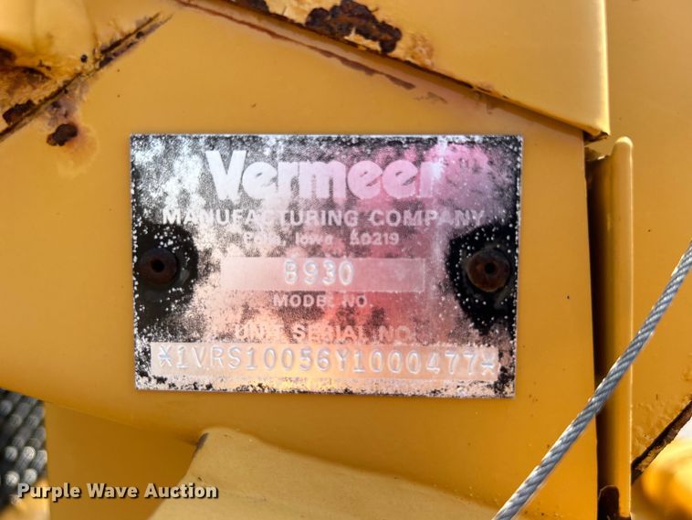 image for item EG0827 2000 Vermeer V8550A cable plow