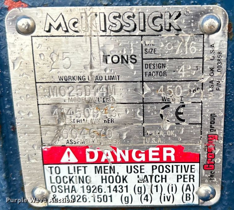 image for item EG0830 Pettibone 40RS crane