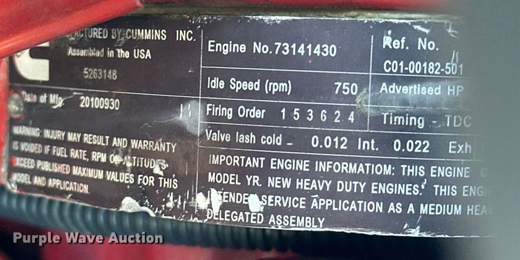 image for item EG0843 2011 Freightliner  Business Class M2 bucket truck