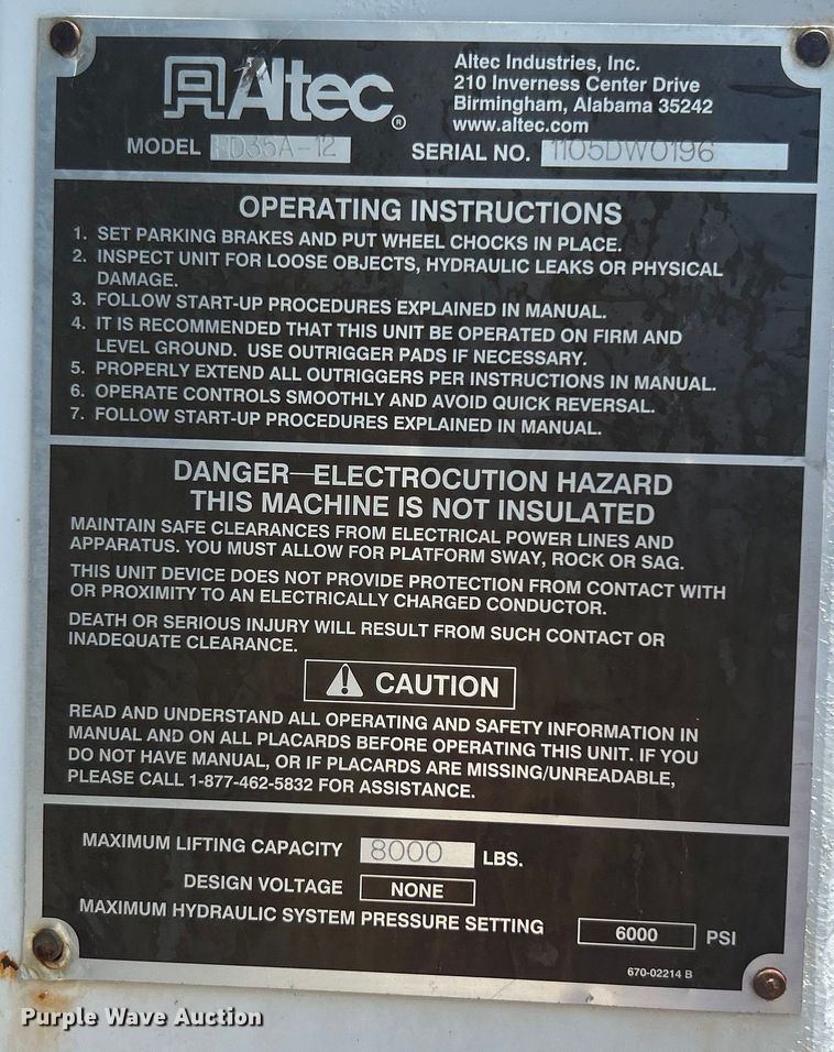 image for item EG0862 2006 International  7400 pressure digger truck