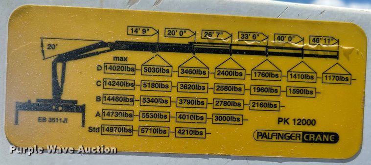 image for item EG0867 2010 Freightliner Business Class M2 crane truck