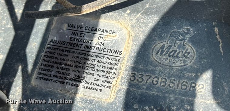 image for item EH4341 1987 Mack RS686LS dump truck