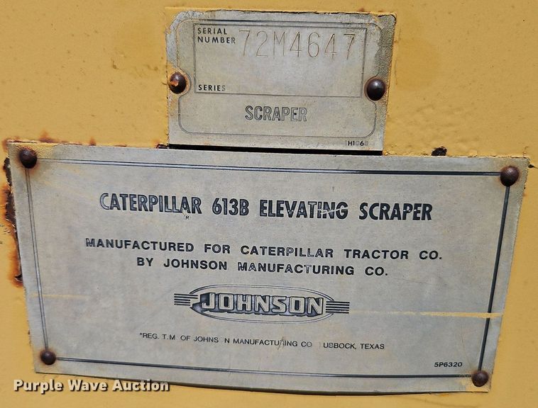 image for item EI3989 1976 Caterpillar  613B elevating scraper