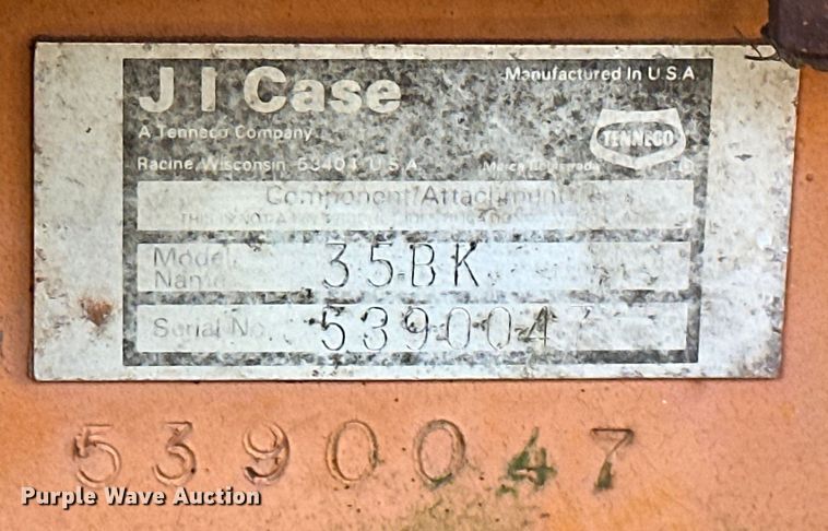 image for item EJ4437 1978 Case 580C backhoe