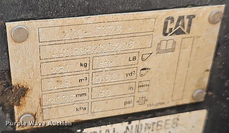 image for item EJ5765 2019 Caterpillar  289D tracked skid steer loader