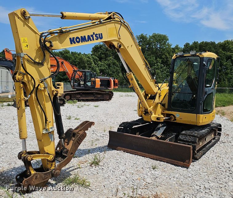 image for item EJ5796 2012 Komatsu  PC88MR-8 mini excavator
