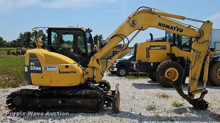image for item EJ5796 2012 Komatsu  PC88MR-8 mini excavator