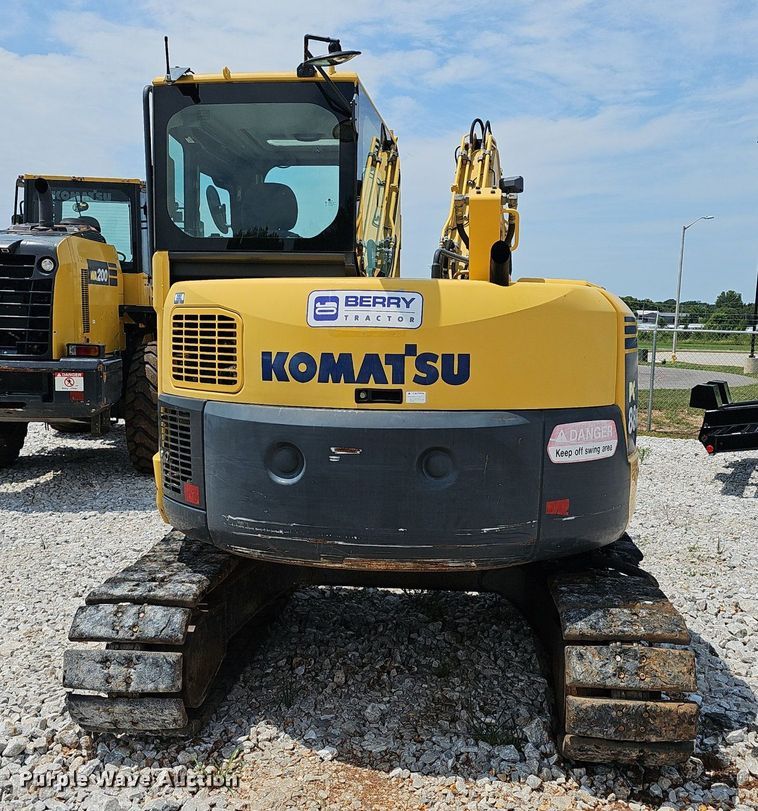 image for item EJ5796 2012 Komatsu  PC88MR-8 mini excavator