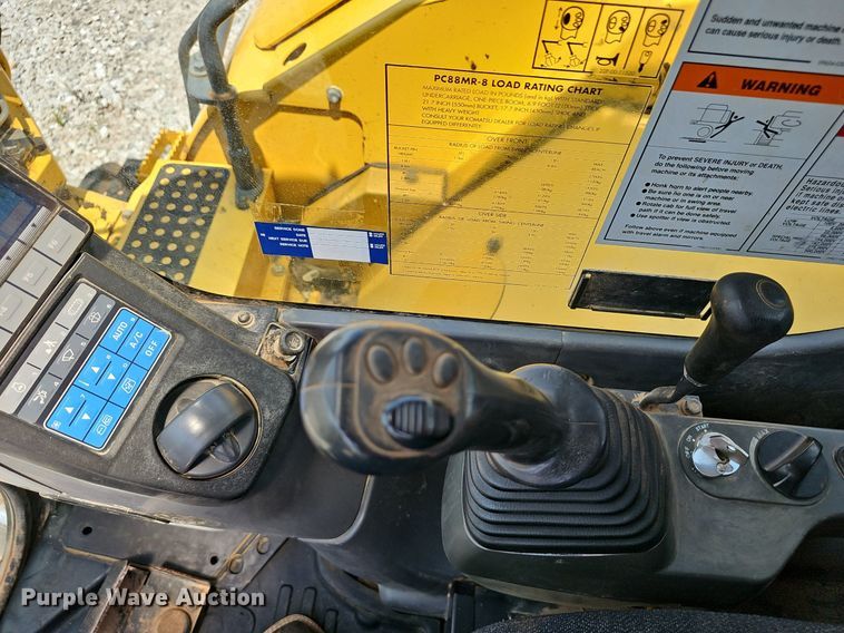 image for item EJ5796 2012 Komatsu  PC88MR-8 mini excavator