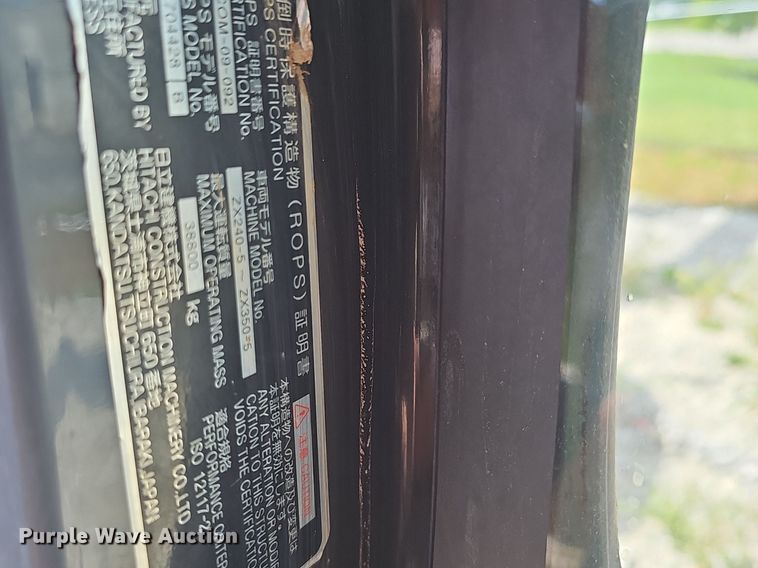 image for item EJ5798 2012 Hitachi  ZX290LC-5N excavator