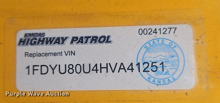 image for item EJ5809 1987 Ford  8000 dump truck