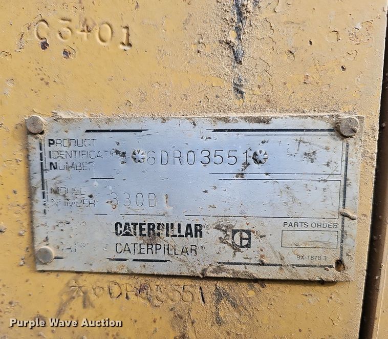 image for item EJ5835 1999 Caterpillar  330B L excavator