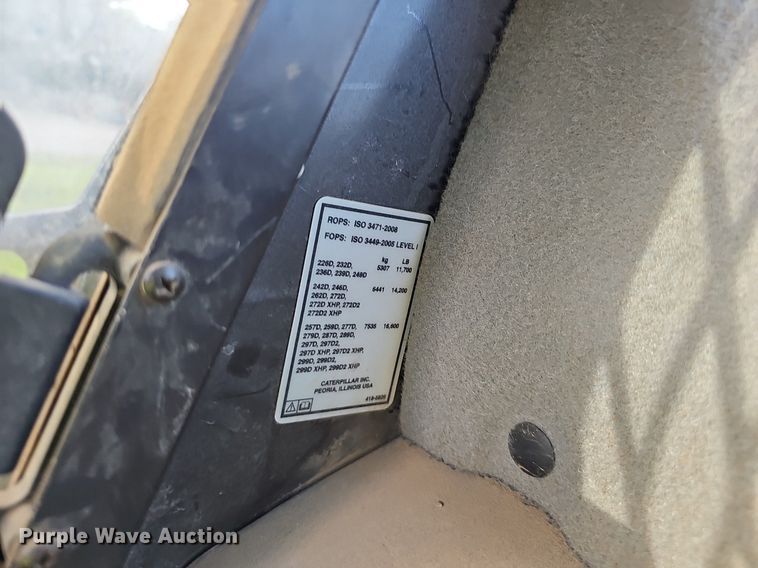 image for item EJ5836 2016 Caterpillar  299D2 skid steer loader