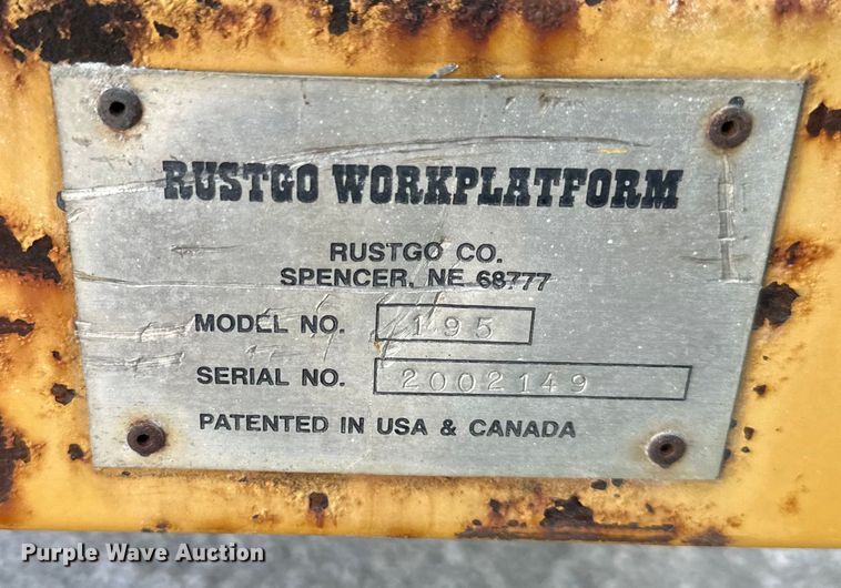 image for item EJ6433 RustGo Workplatefroms  195 scaffolding 