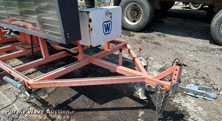 image for item EJ7059 Wanco  message board trailer