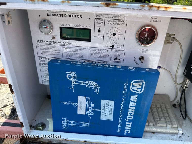 image for item EJ7059 Wanco  message board trailer