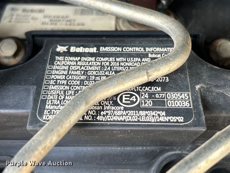 image for item EK4927 2017 Bobcat T590 tracked skid steer loader