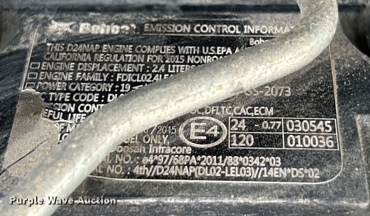 image for item EK4963 2016 Bobcat T630 tracked skid steer loader