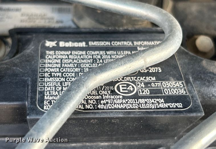 image for item EK4966 2017 Bobcat T590 tracked skid steer loader