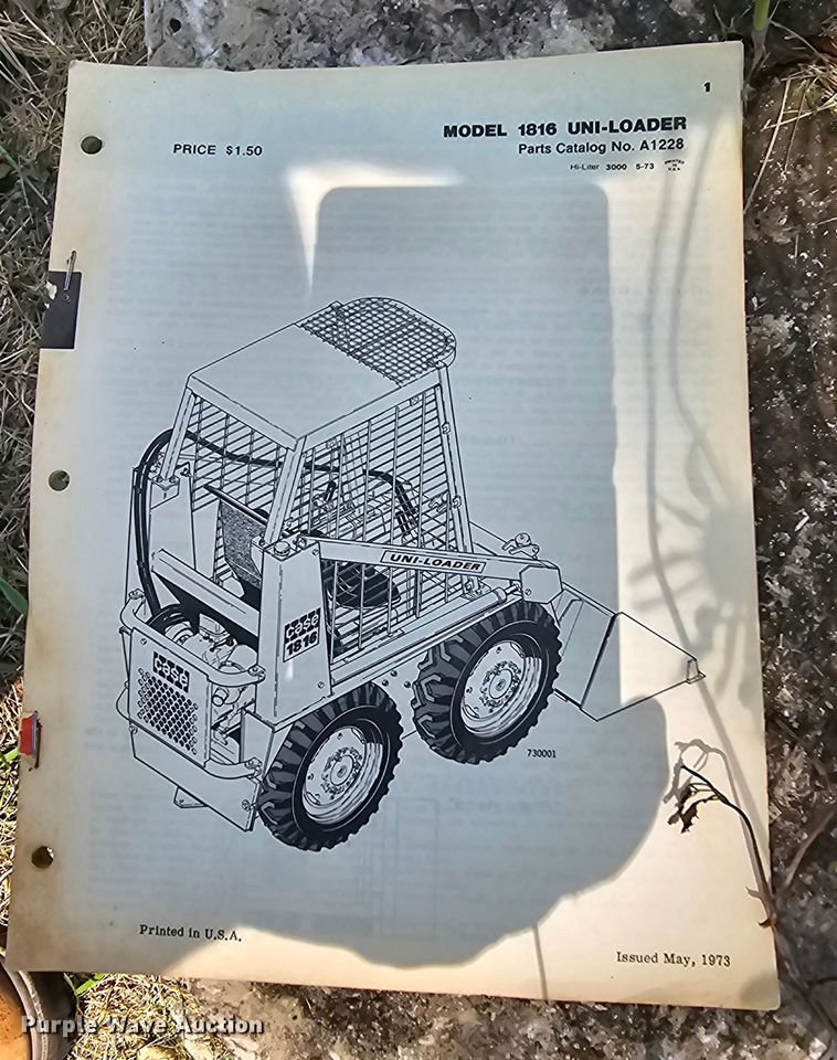 image for item EK6255 1977 Case 1816B skid steer loader