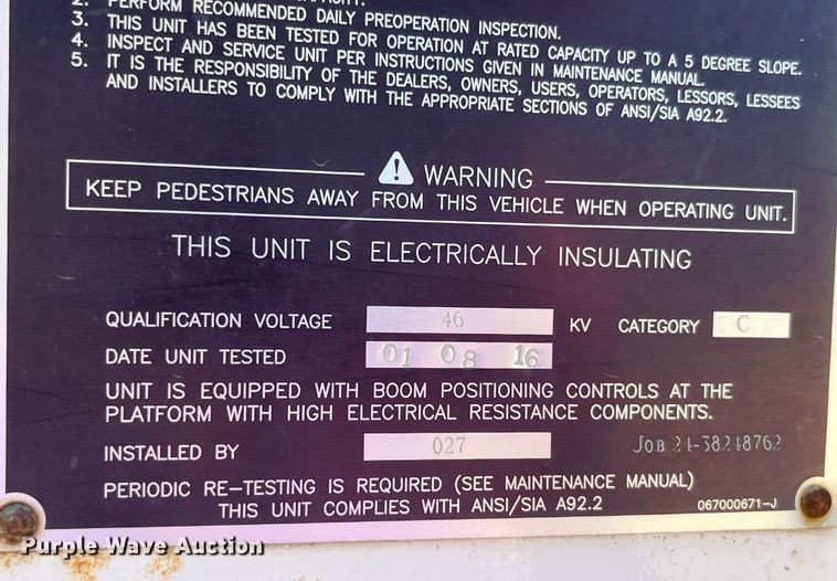 image for item EK8808 2016 Ford F550 Super Duty XL bucket truck