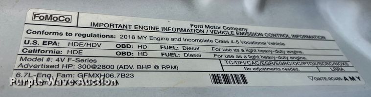 image for item EK8808 2016 Ford F550 Super Duty XL bucket truck