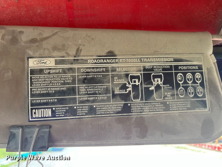 image for item EK8809 1992 Ford L8000 dump truck