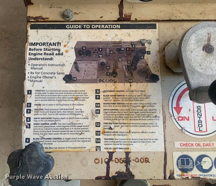 image for item JT9818 Edco SS2635K concrete saw