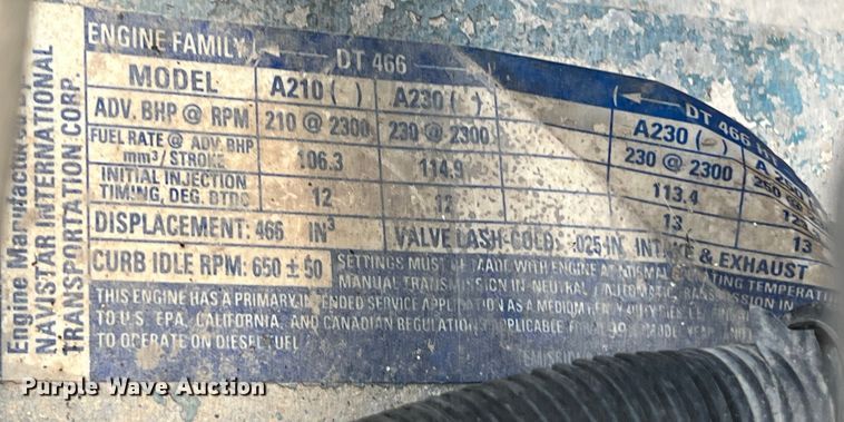 image for item LV9024 1995 International  2554 dump truck