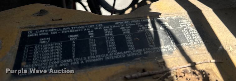 image for item MJ9481 1987 Peterbilt 379 dump truck