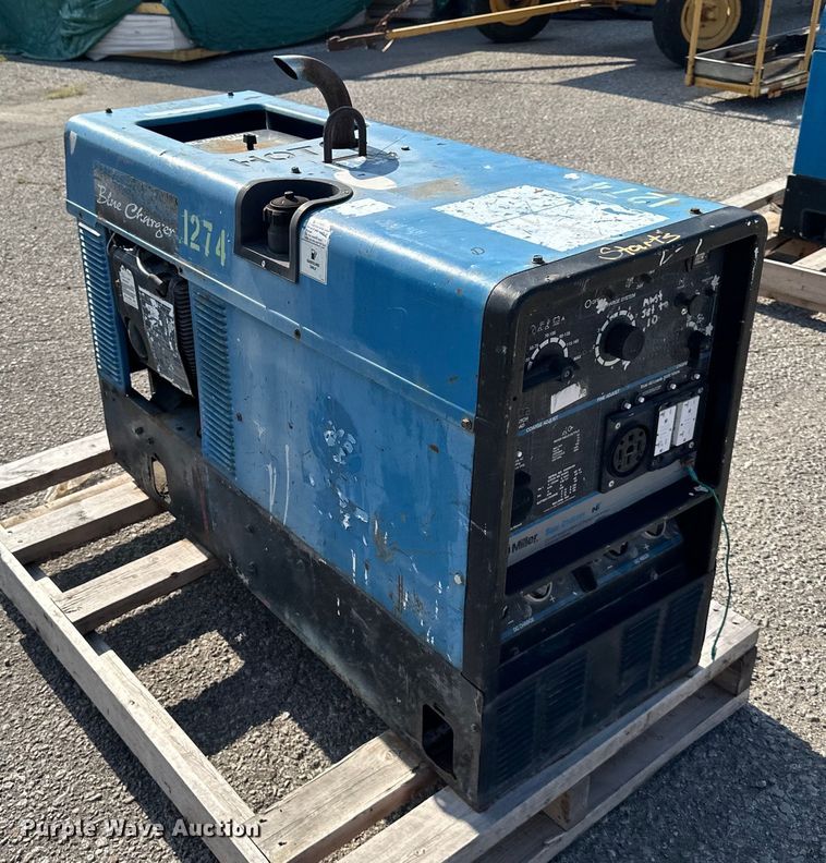 image for item NL9141 Miller  Blue Charger  welder/generator