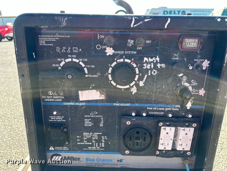 image for item NL9141 Miller  Blue Charger  welder/generator
