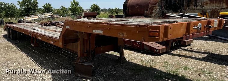 image for item NQ9656 1978 Transcraft  drop deck equipment trailer