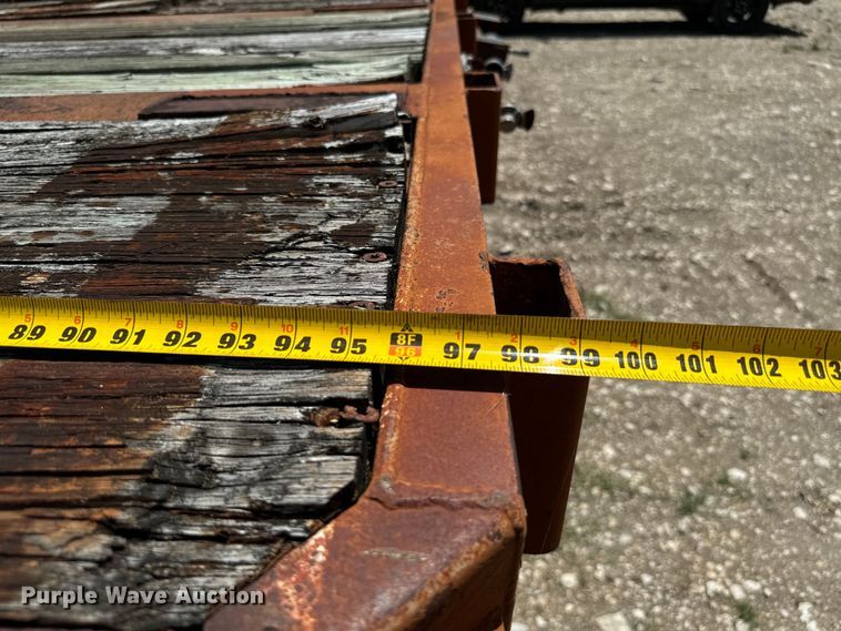 image for item NQ9656 1978 Transcraft  drop deck equipment trailer