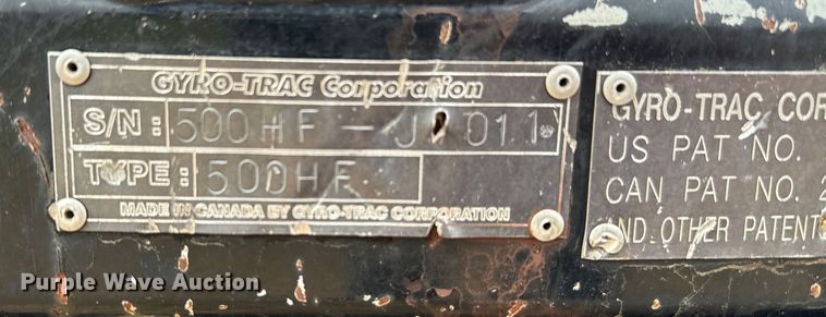 image for item NQ9697 Gyro-Trac 500HF skid steer mulcher