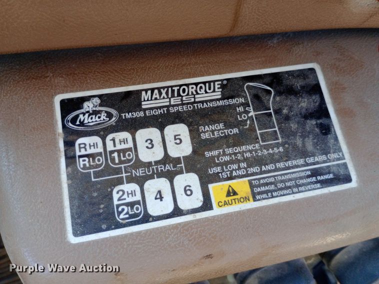 image for item NY9326 2007 Mack CV713 roll-off container truck