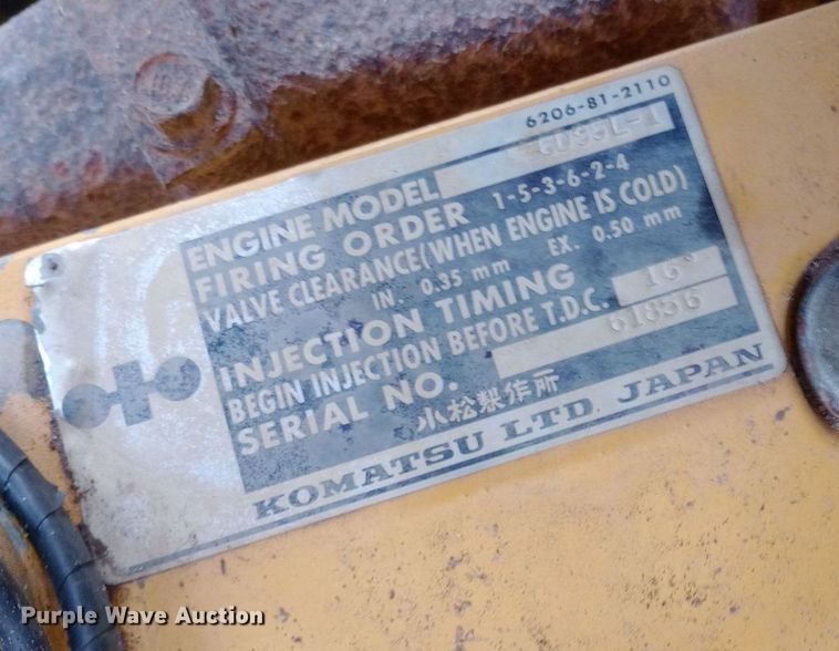 image for item NY9332 1995 Komatsu D37E-5 dozer